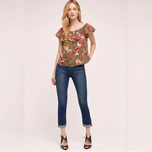 Anthropologie MAEVE Vallita Off The Shoulder Top Medium NWT - Picture 2 of 8